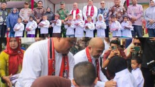 Bupati Bungo Mulai Realisasikan Program Bantuan Seragam Gratis Bagi Murid Baru Kelas 1 SD dan Kelas 7 SMP