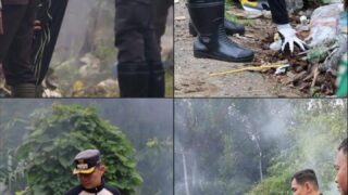 Jaga Kebersihan Lingkungan Dari Sampah, Camat Muko-muko Bathin VII Lakukan Gotong Royong Bersama Kapolsek Beserta Jajaran