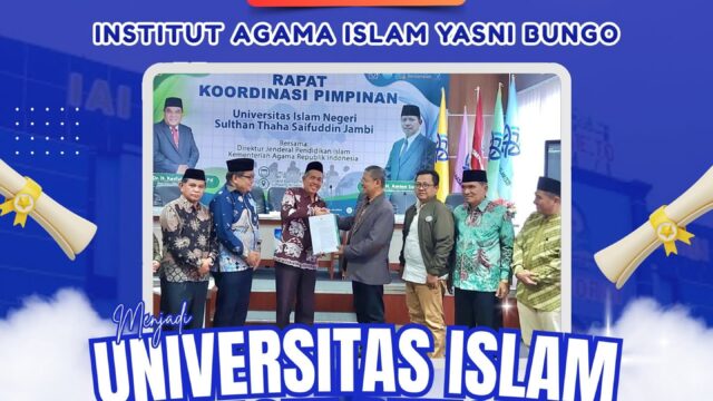 IAI Yasni Bungo Resmi Bertransformasi Menjadi Universitas Islam (UI) Yasni Bungo