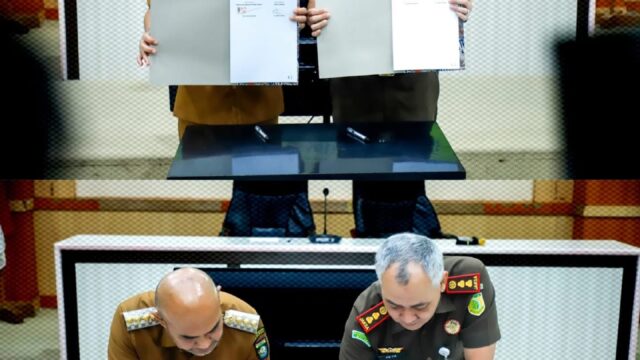 Bupati Bungo Bersama Kejari Bungo Tandatangani MoU Terkait Penanganan Masalah Hukum Bidang DATUN