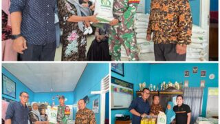 Pemdus Tanah Tumbuh Salurkan Bantuan Pangan Nasional Kepada 130 KPM